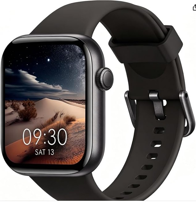 Smart Watch for Men Women Answer/Make Call, 1.85" Smartwatch, Fitness Watch with Heart Rate Blood Pressure Sleep Monitor, 140+Sports, IP68 Waterproof Step Counter Watch Compatible with Android IOS